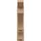 Ekena Millwork 6-in W x 26-in D x 30-in H Balboa Slat Rough Cedar Woodgrain TimberThane Outlooker, Primed Tan OUTUR060X26X30BOA24RCPR - alternate 6
